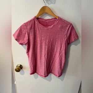 Pilcro The Bennie Cotton Slub Crew-Neck Slim Tee size XS